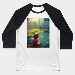 Daydreaming by the Pond Baseball T-Shirt